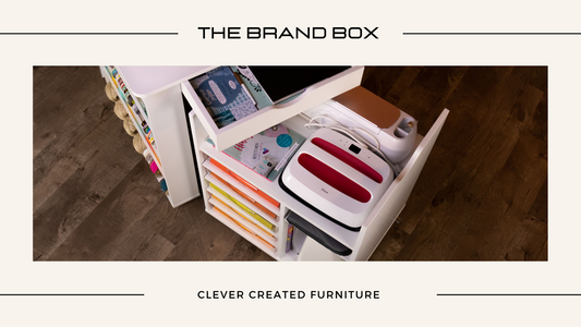 Eine BrandBox vereint alle Vorteile eines mobilen Kreativmöbels