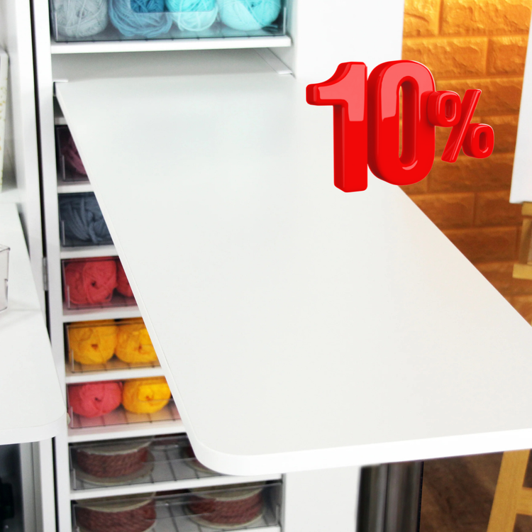 🔴 10% SALE - BrandBox Seitentisch (CRAFT - SEW - OFFICE) - The Brand Box Handel & Vertrieb GmbH
