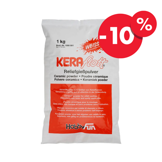 Keraflott Massa da colata bianca – Per stampi dettagliati e progetti creativi
